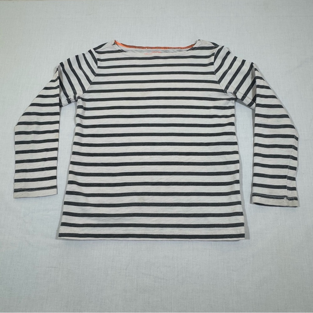 Crewcuts Black and White Striped Long Sleeve Tee